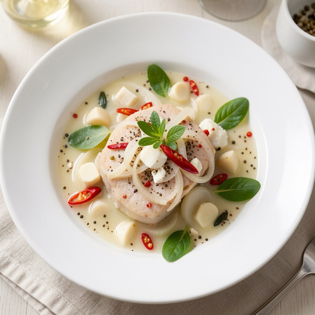 Mule w białym winie