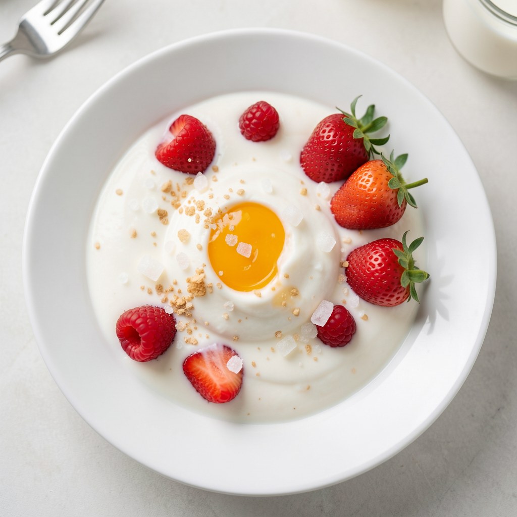 Chłodnik mleczny z owocami