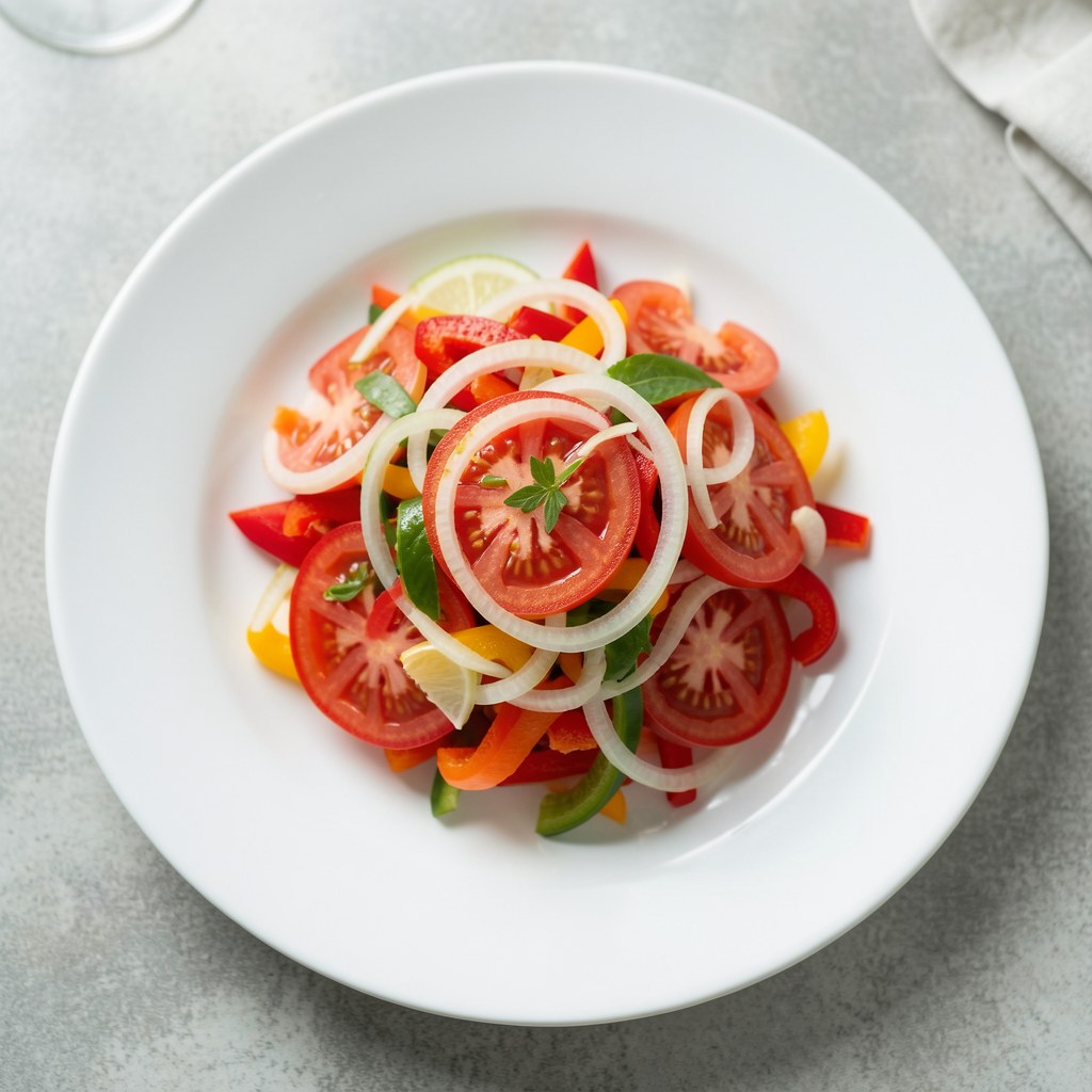 Surórka z pomidorów, cebuli i papryki