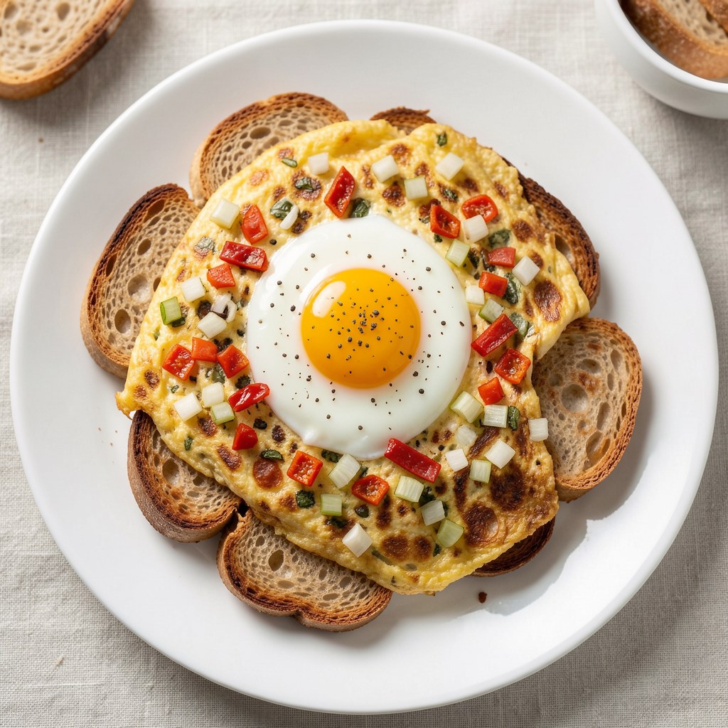 Jajecznica z grzankami