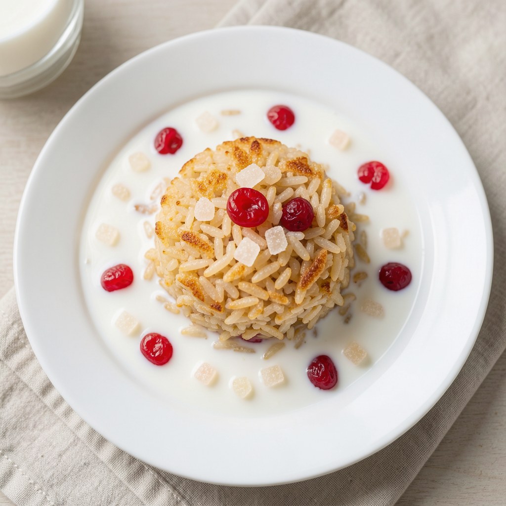 Glazurowany ryż na mleku