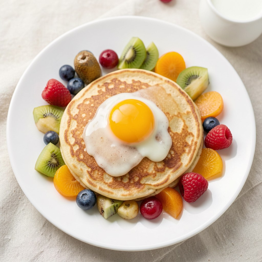 Naleśniki z owocami ekologicznymi