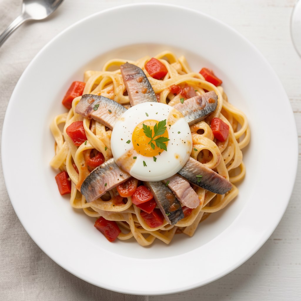 Pasta jajeczna ze śledźiami