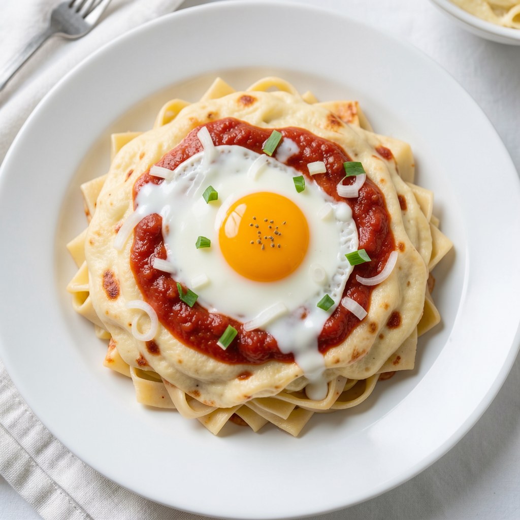 Pasta jajeczna z keczupem