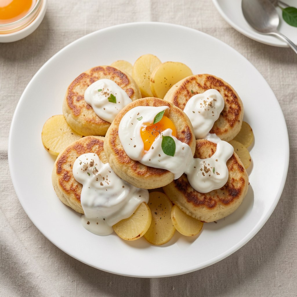 Pampuszki z twarogu i ziemniaków