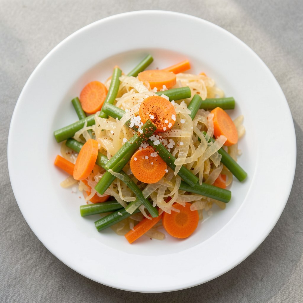 Surówka z kapuszty kiszonej i marchwi