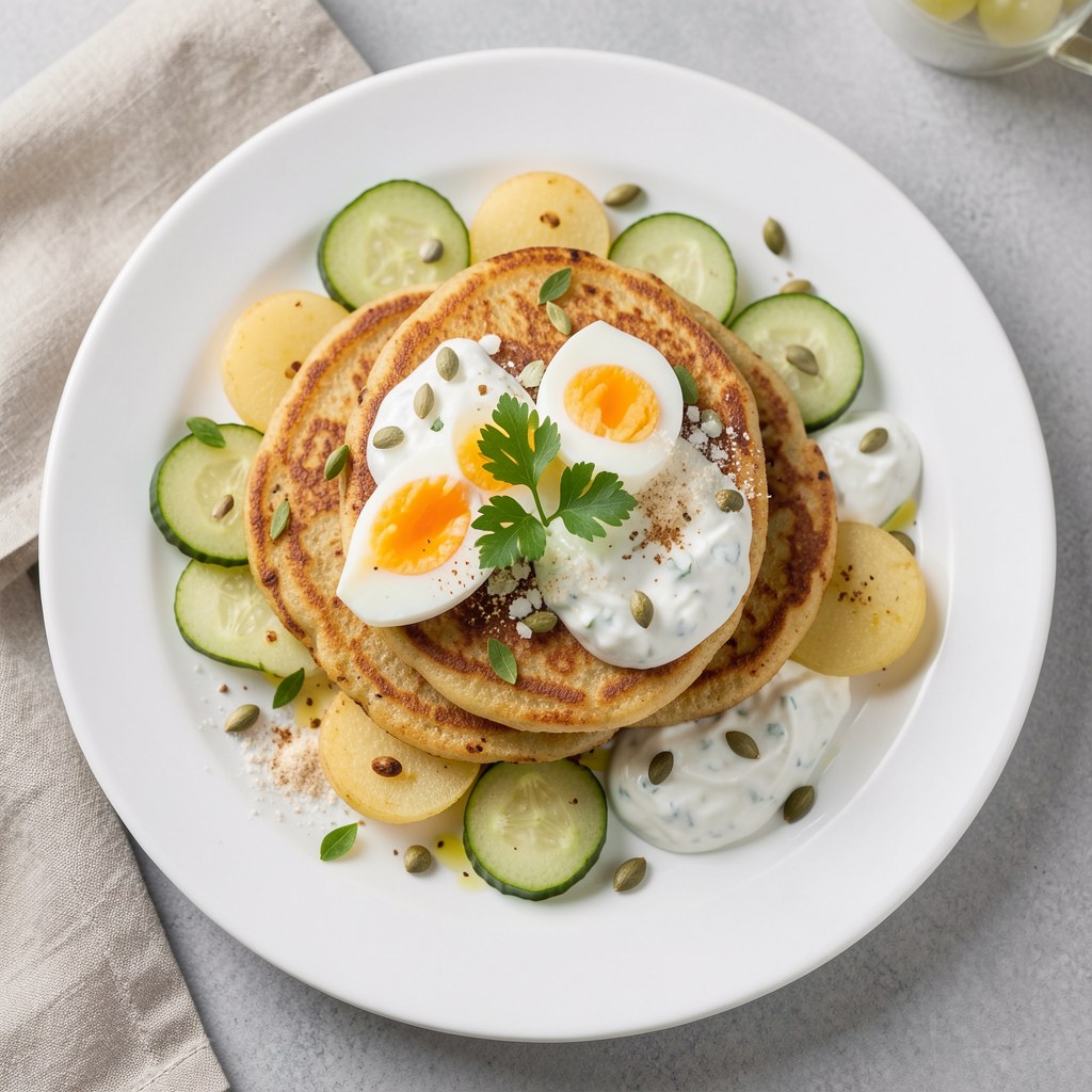 Placki ziemniaczane z greckim smaczkiem