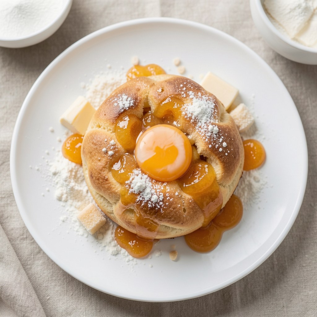 Placek drożdżowy z powidełami