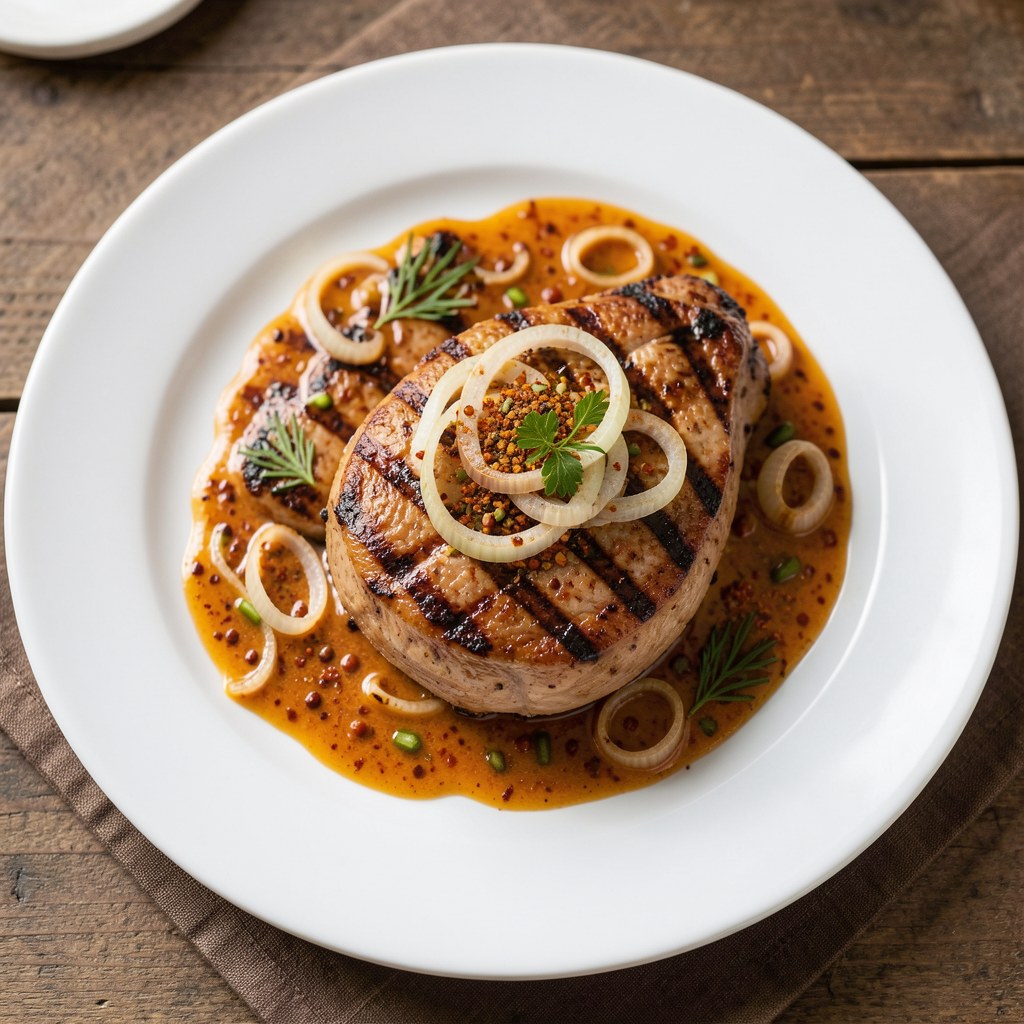 Karczek na grilla z sosem sojowym