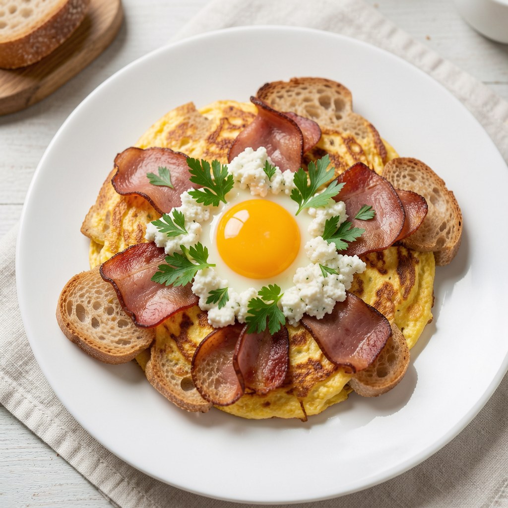 Jajecznica z oscypkiem