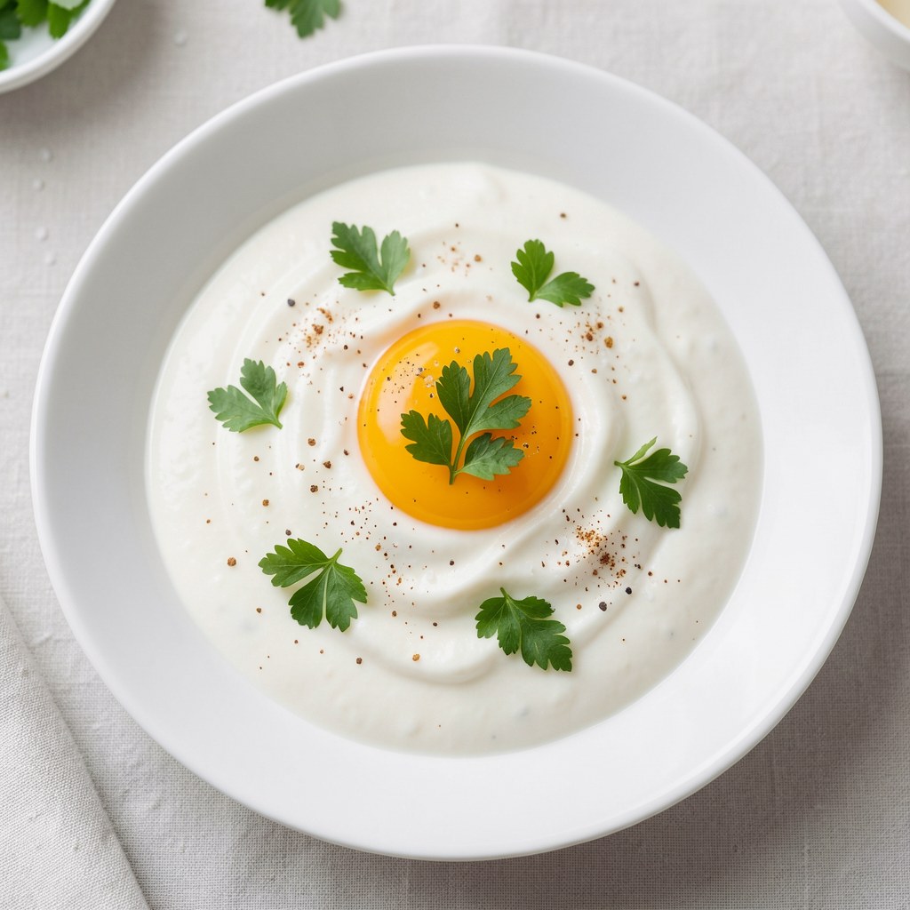 Jajka smażone w śmietanie