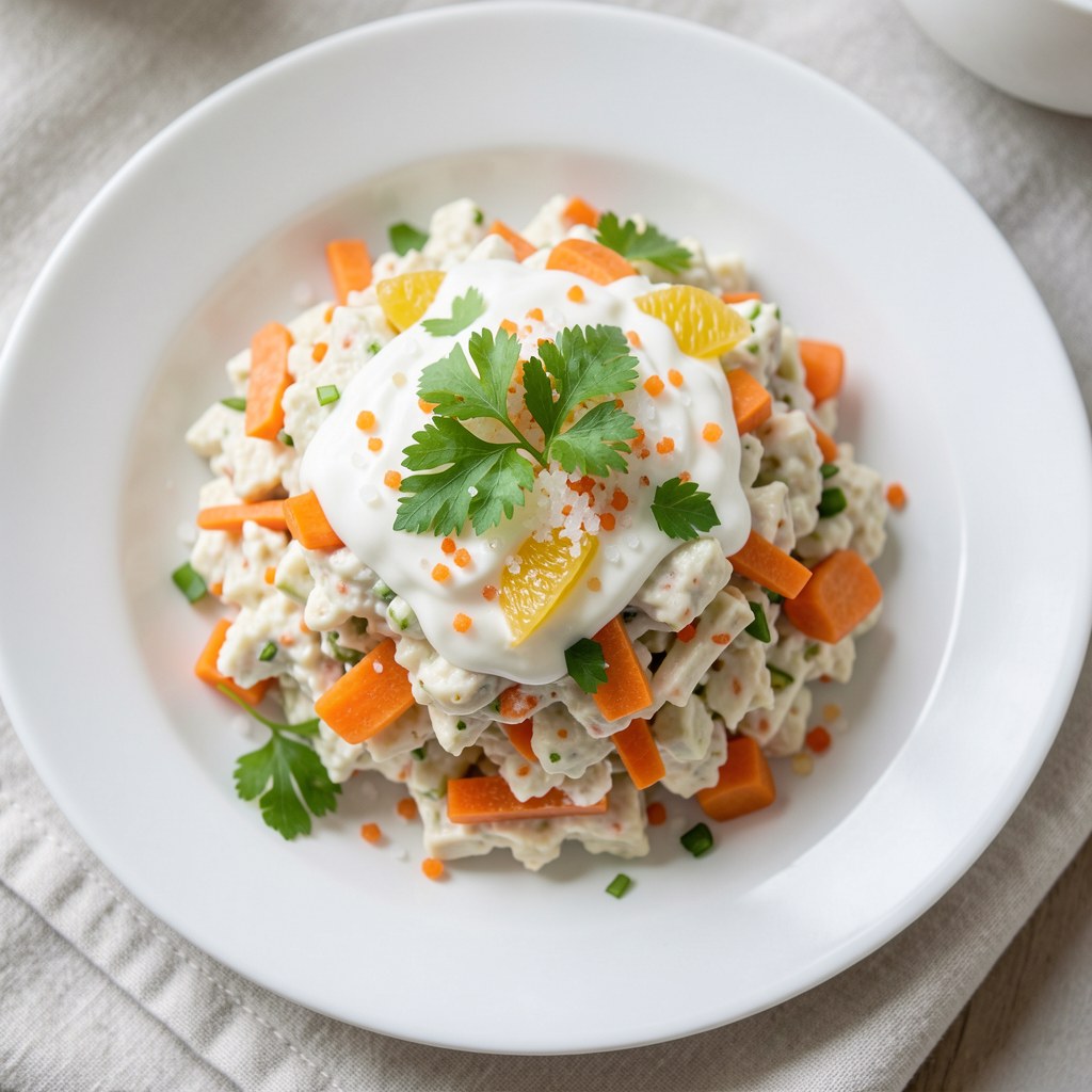 Biała rzodkiew z marchewką