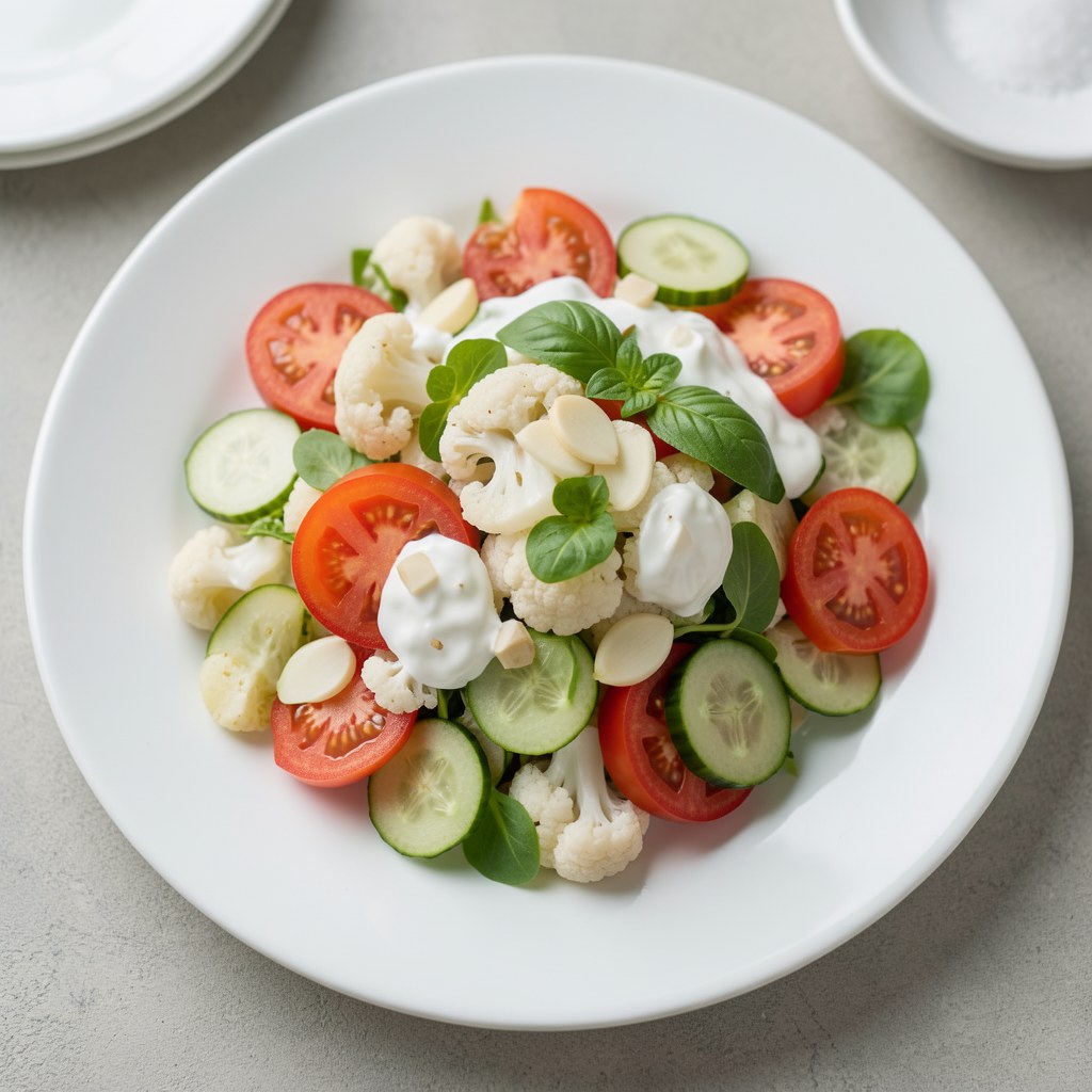 Sałatka z kalafiora i pomidorów