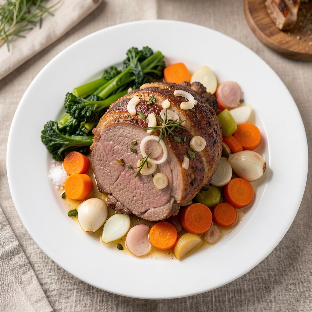 Wołowa pieczeń z czosnkiem