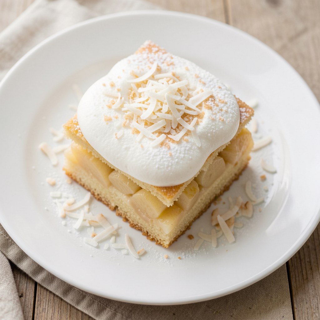 Ciasto kruche z jabłkami pod pianką