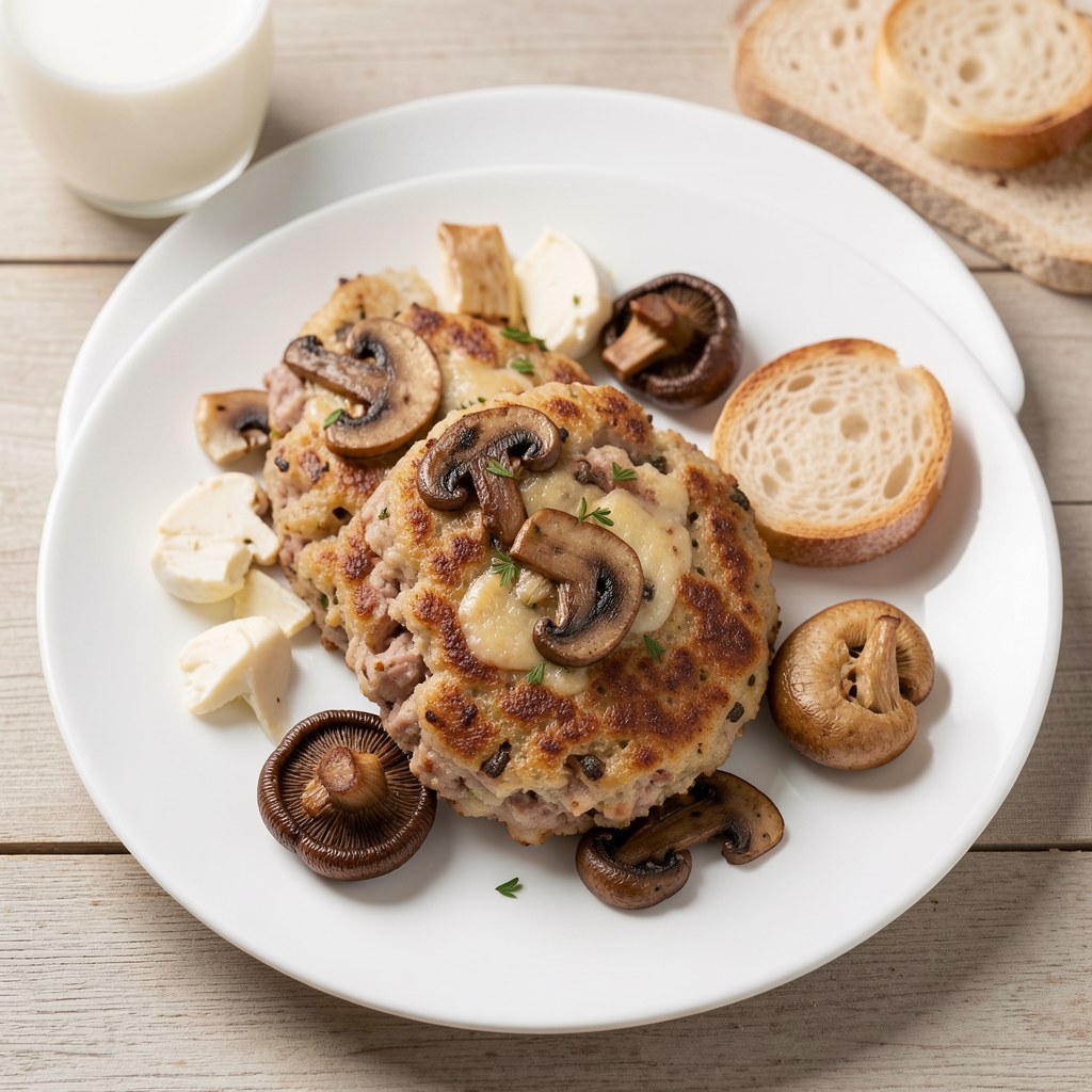 Mielone zrazy z pieczarkami