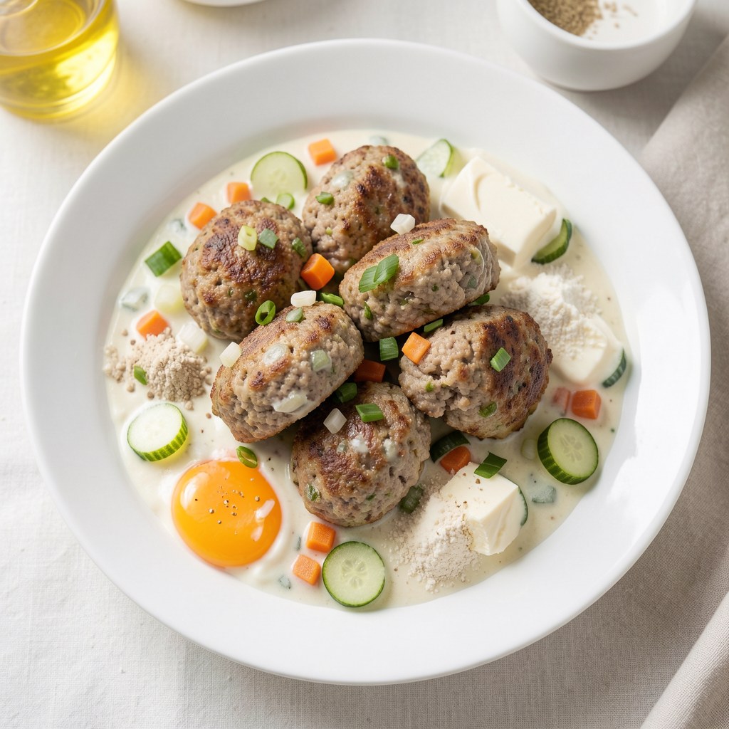 Klopsiki Eli w ogórkowym sosie