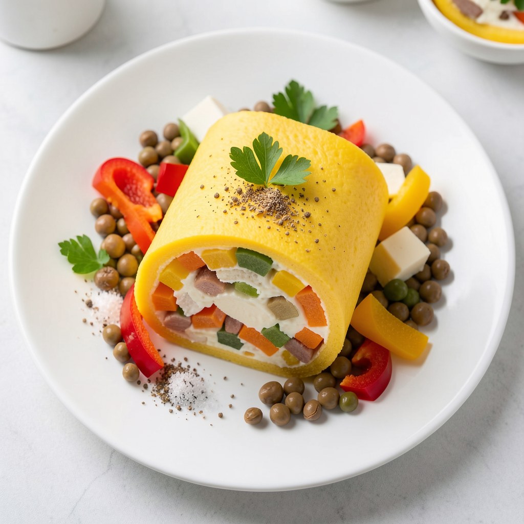 Rolada z sera żółtego