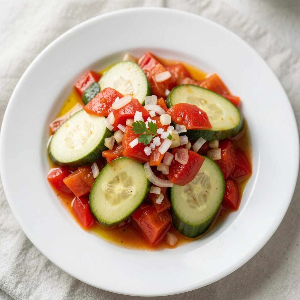 Cukinie duszone z pomidorami