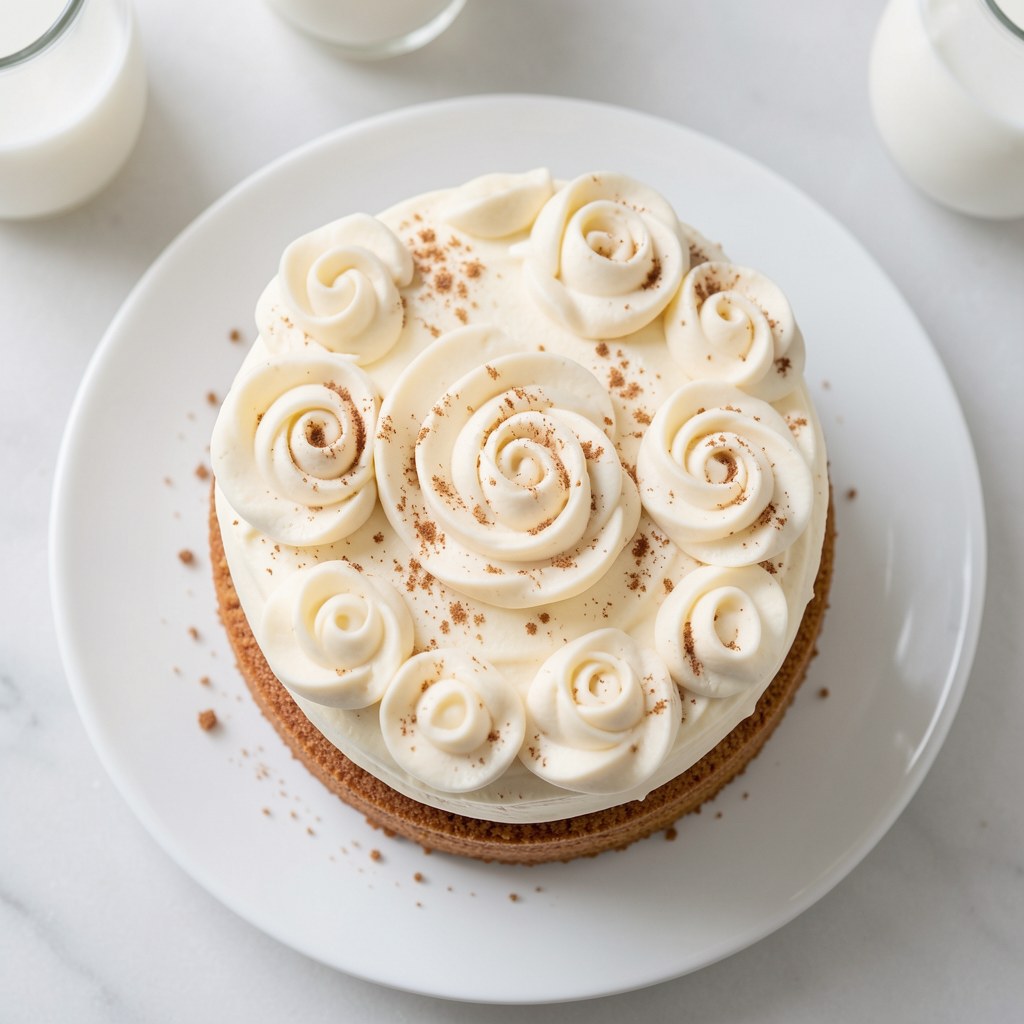 Krem do dekoracji - róże kremowe