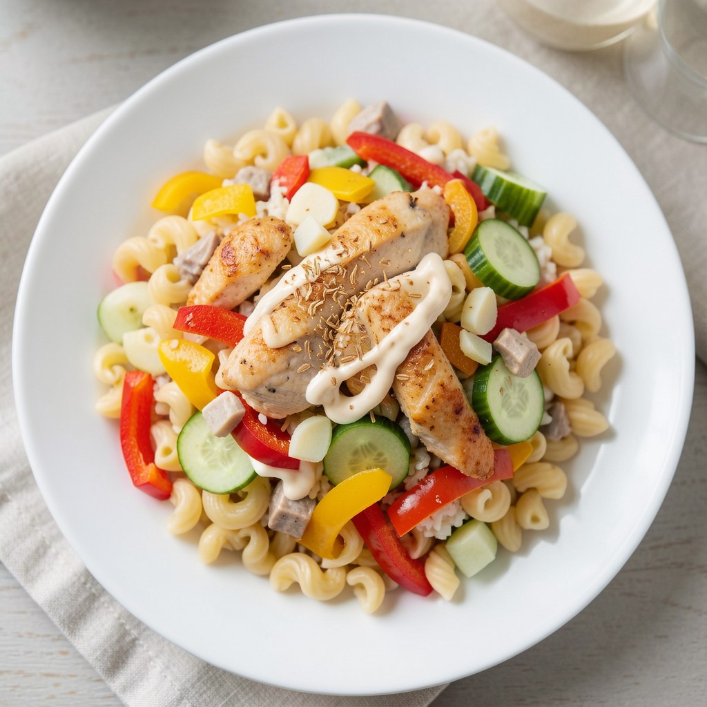 Sałatka makaronowa z koperkiem