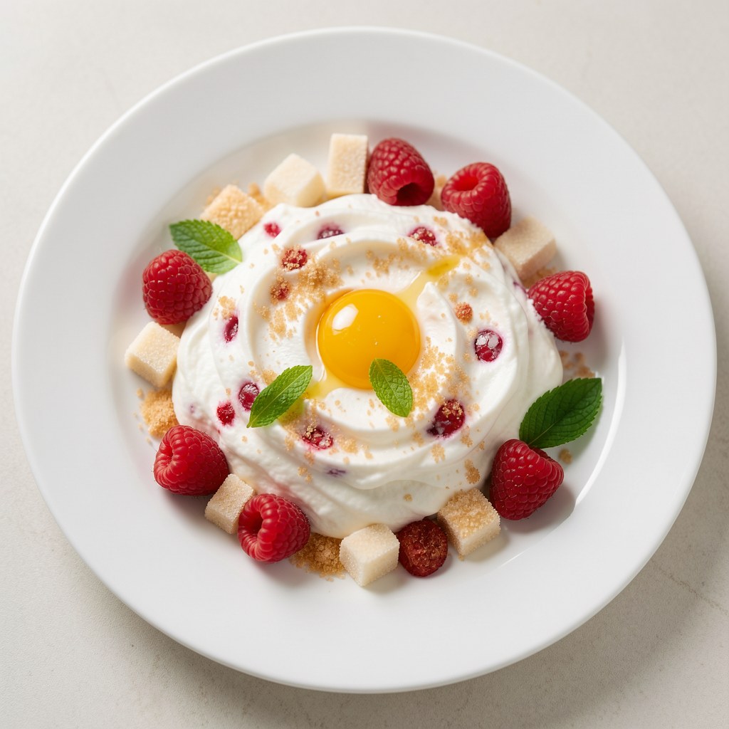 Krem serowy z truskawkami