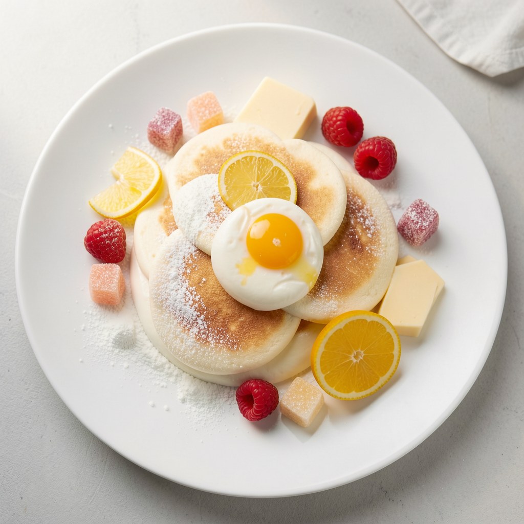 Placuszki serowe z a'la kremem a raczej z musem