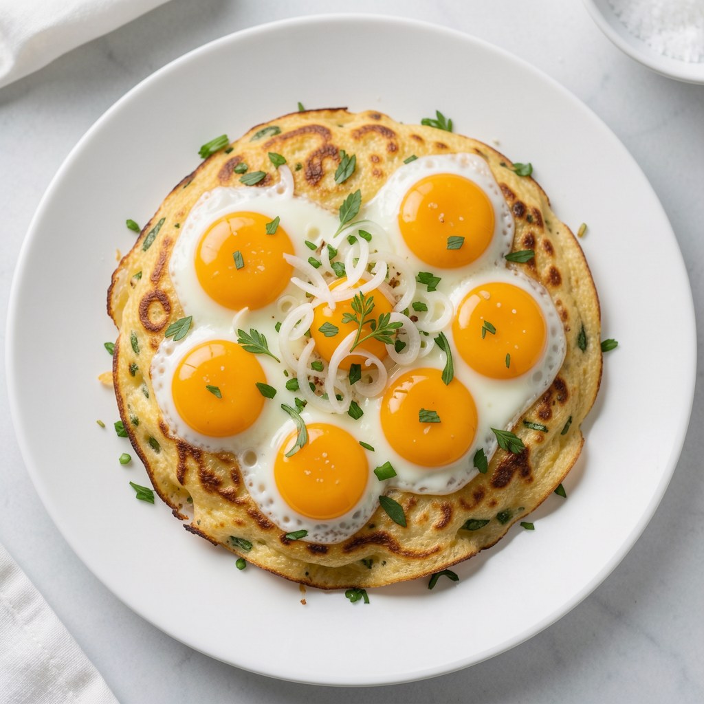 Jajecznica ze szczypiorkiem i cebulką