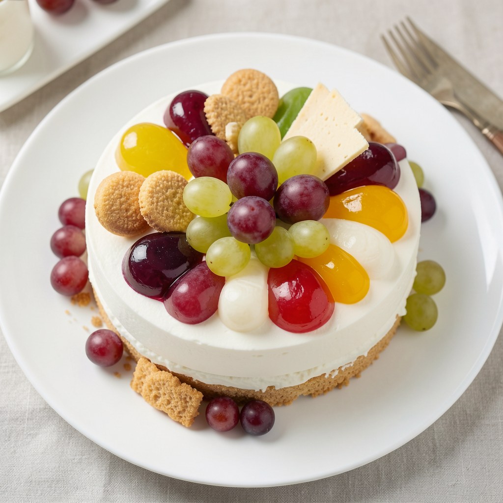 Sernik na zimno - winogronowe wariacje