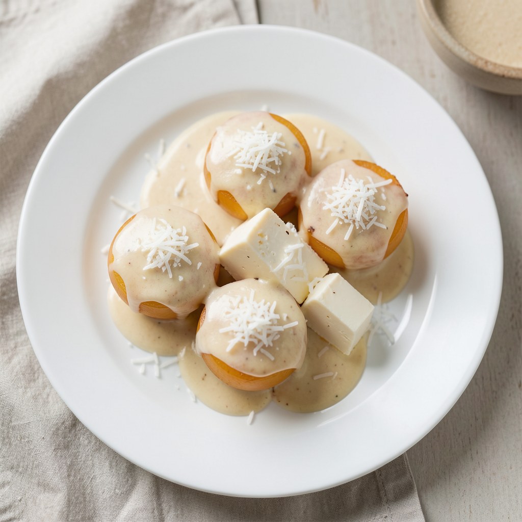 Brzoskwinie z budyniem