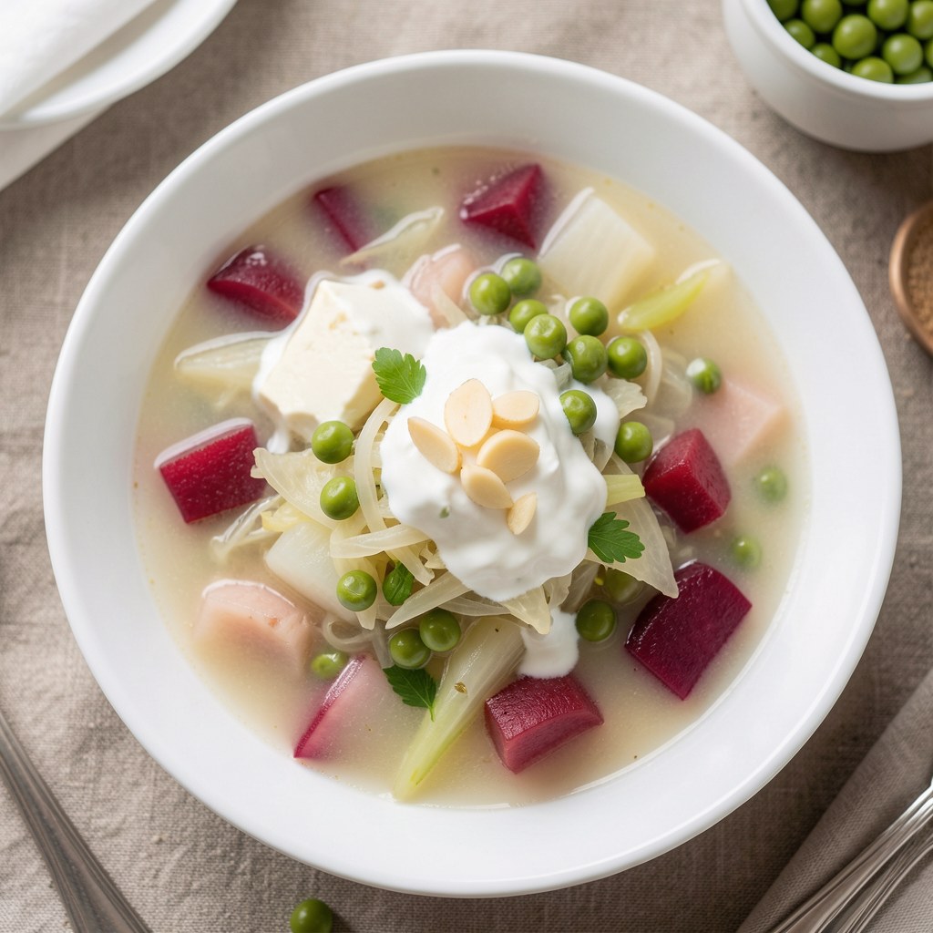 Zupa z boćwiną i kapustą pekińską