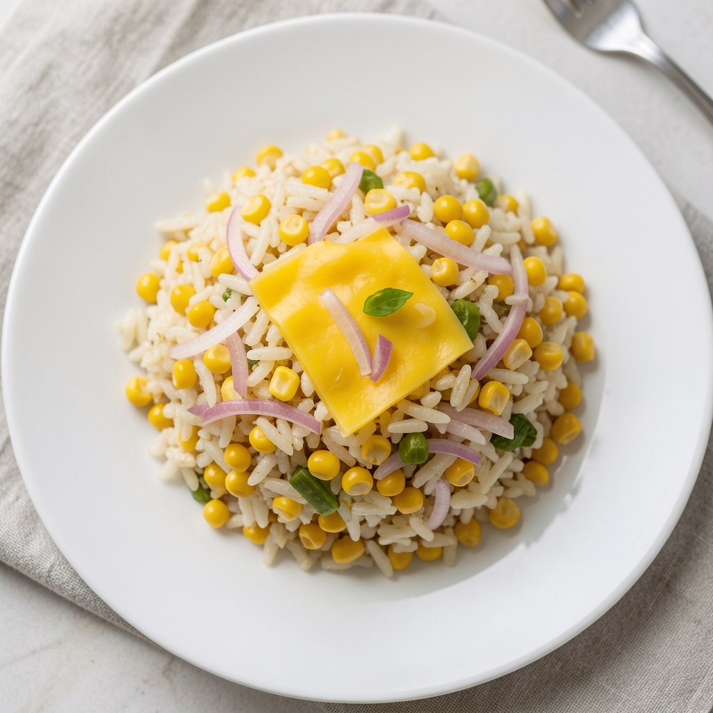 Express obiad: ryż z kukurydzą