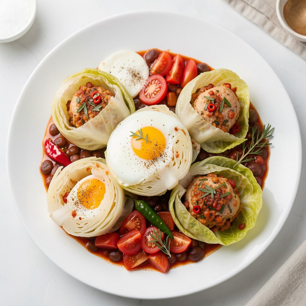 Kurka pekińska z soczewicą