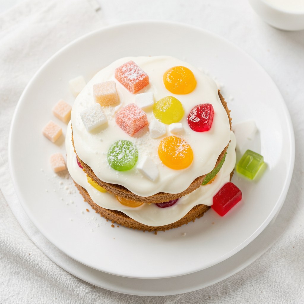 Tort z ptasim mleczkiem