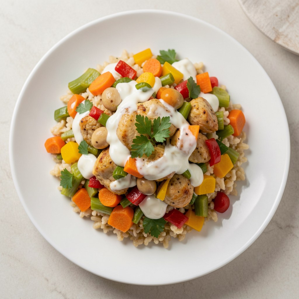 Słoneczna potrawka z jagłami