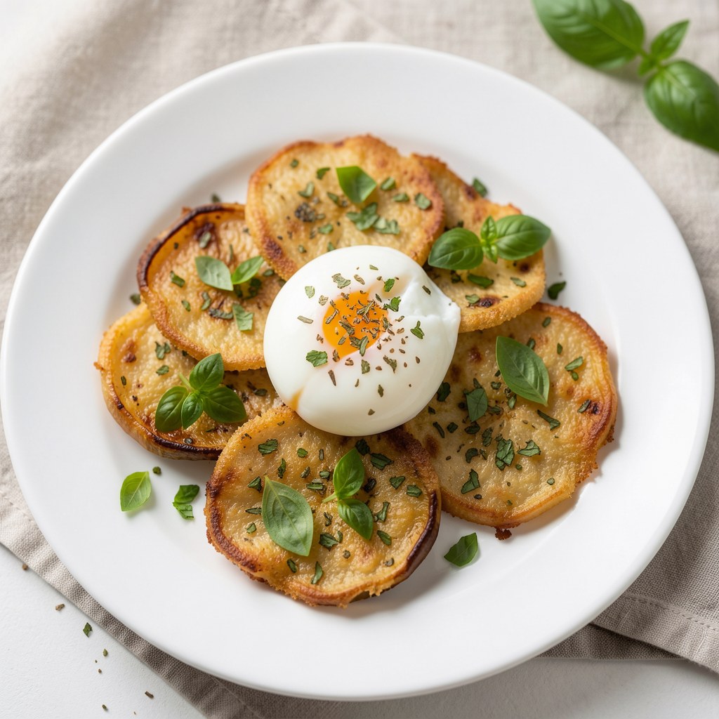 Bakłażany w panierce z bazylia