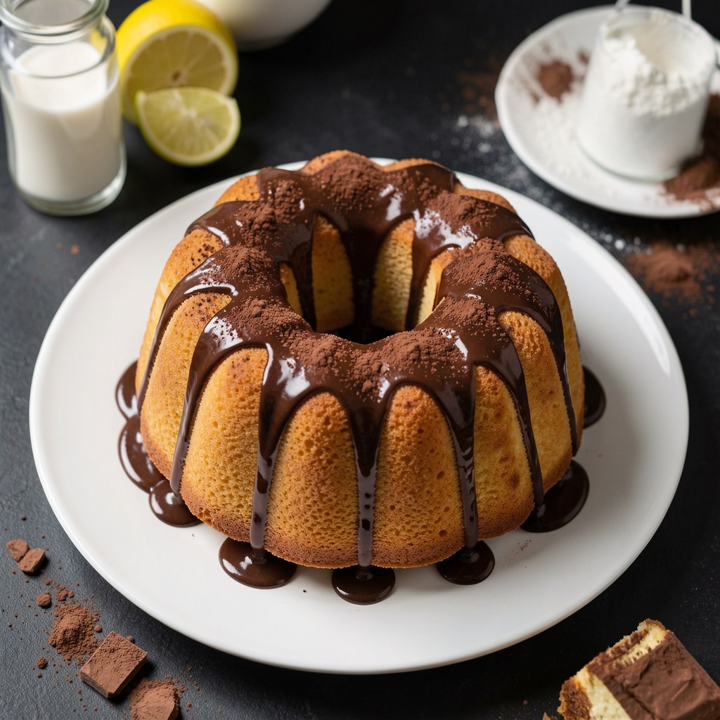 Babka w ciemnej polewie