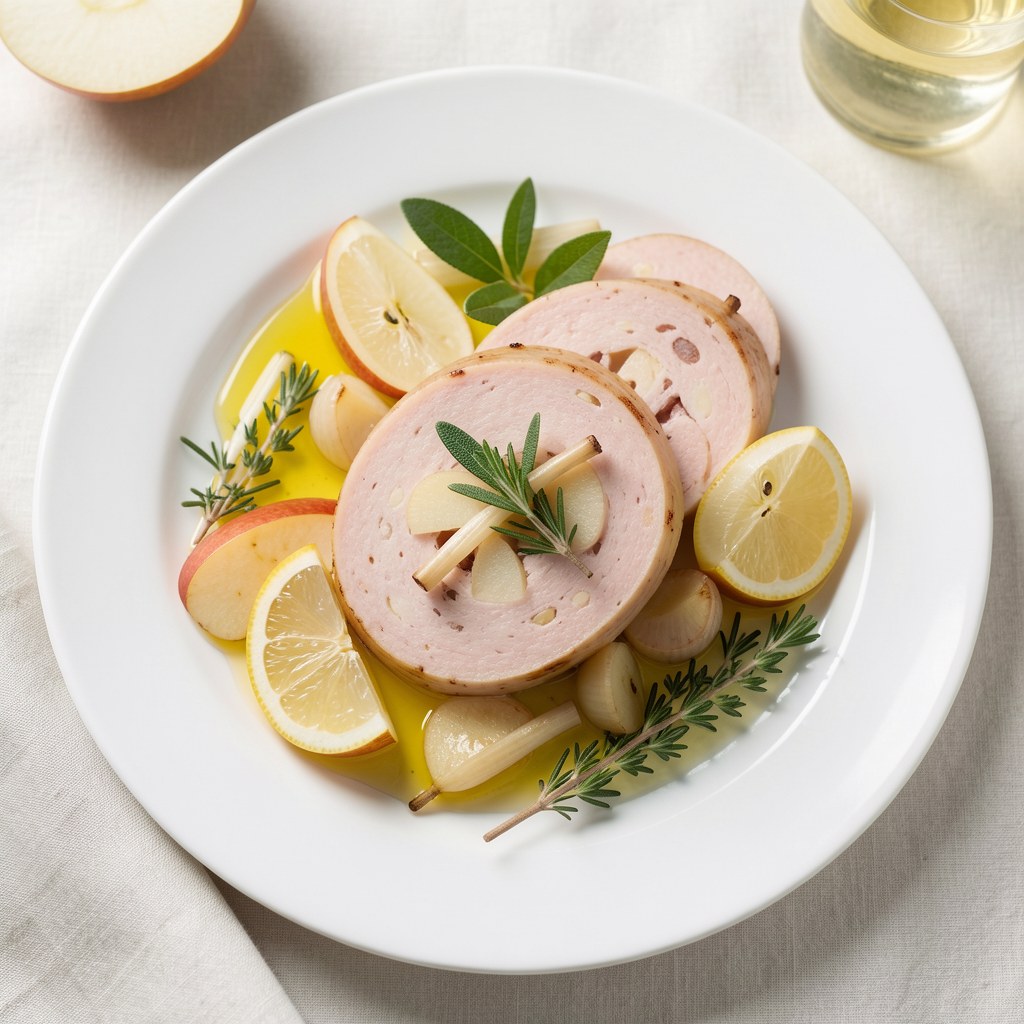 Biała kiełbasa z jałowcem