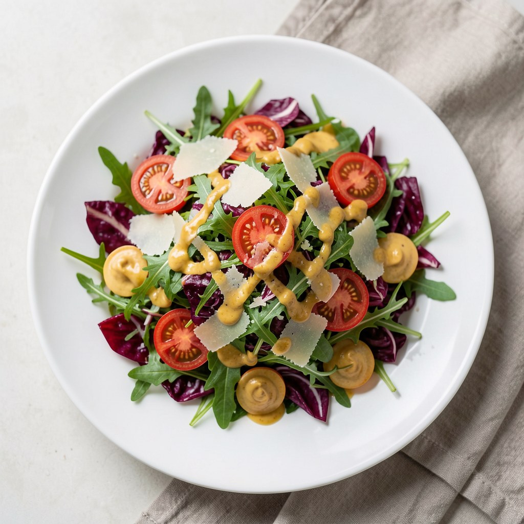 Sałatka z rukolą i pomidorkami