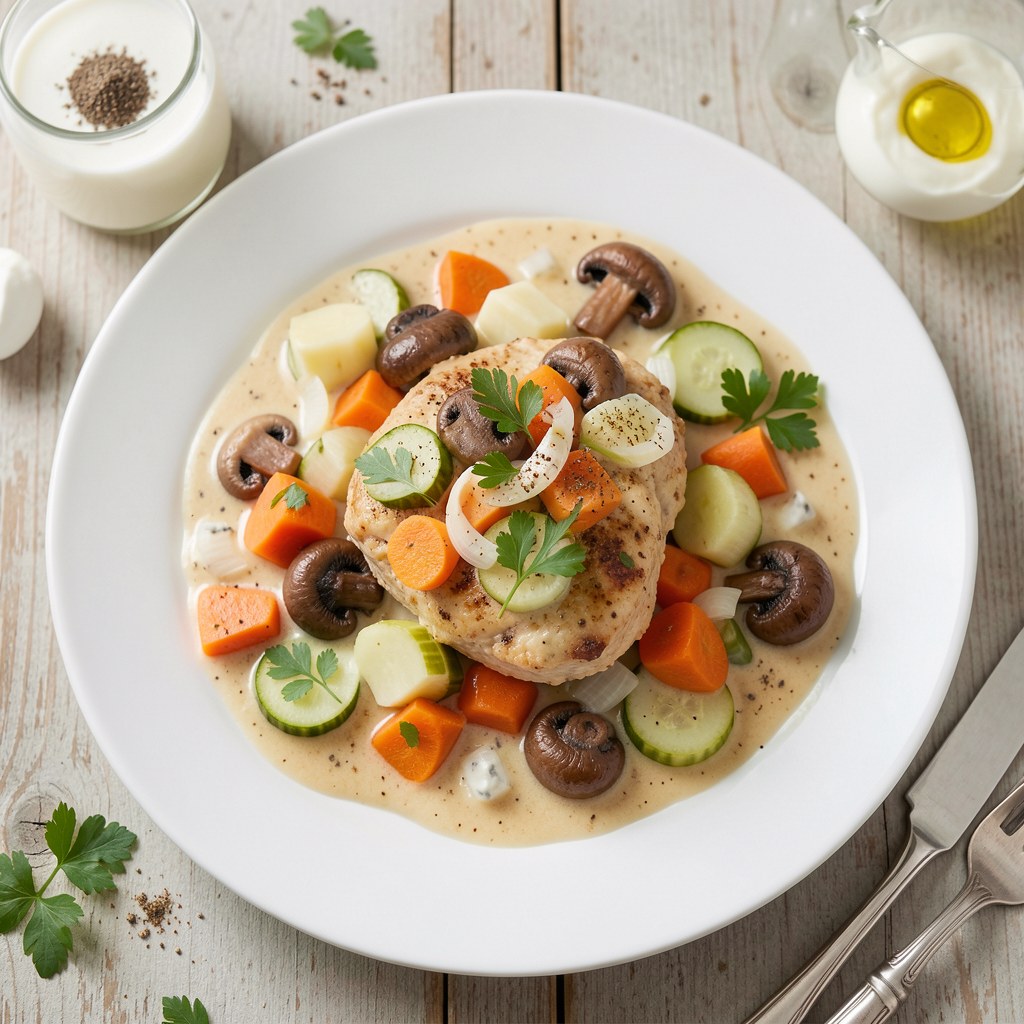 Wątróbka z warzywami