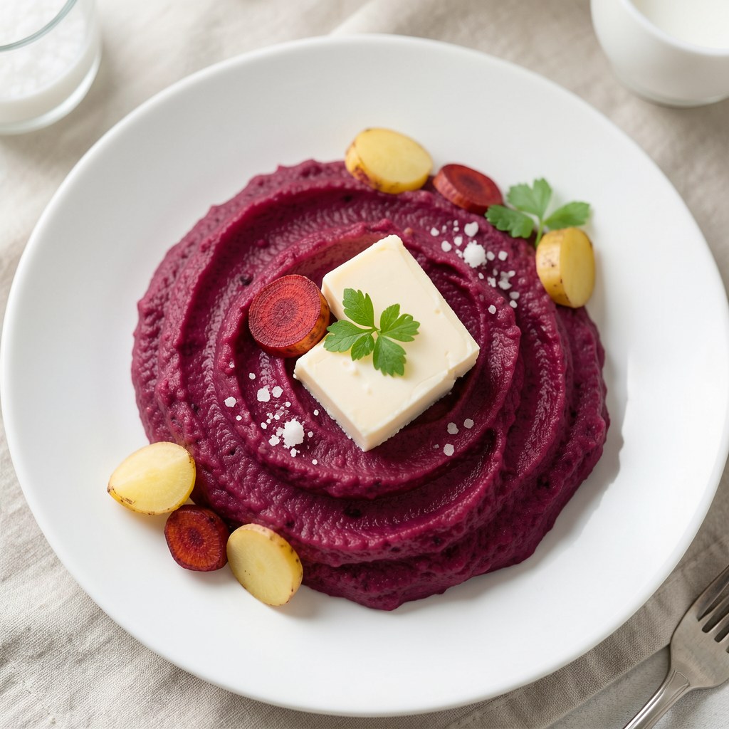 Purée ziemniaczane z burakiem