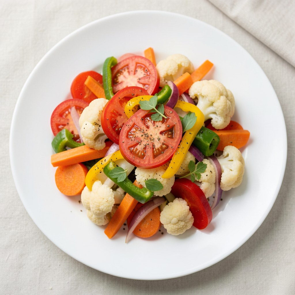 Kalafior z warzywami