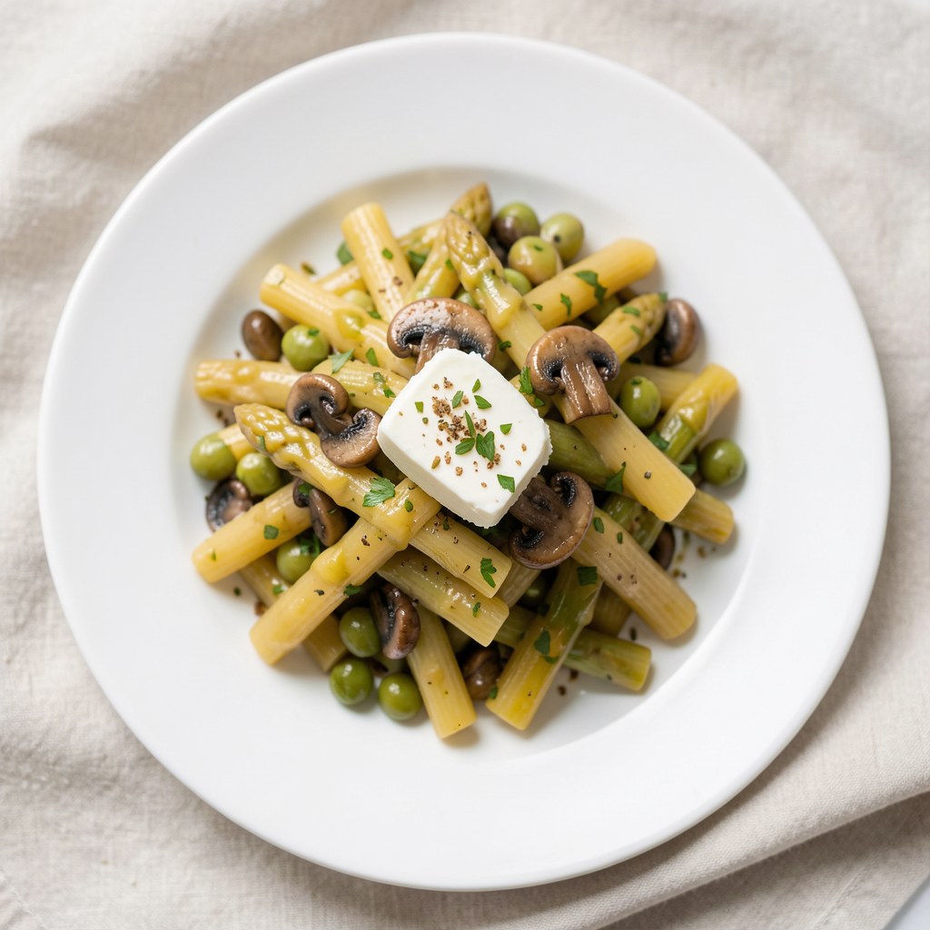 Fasolka szparagowa z masłem pieczarkowym