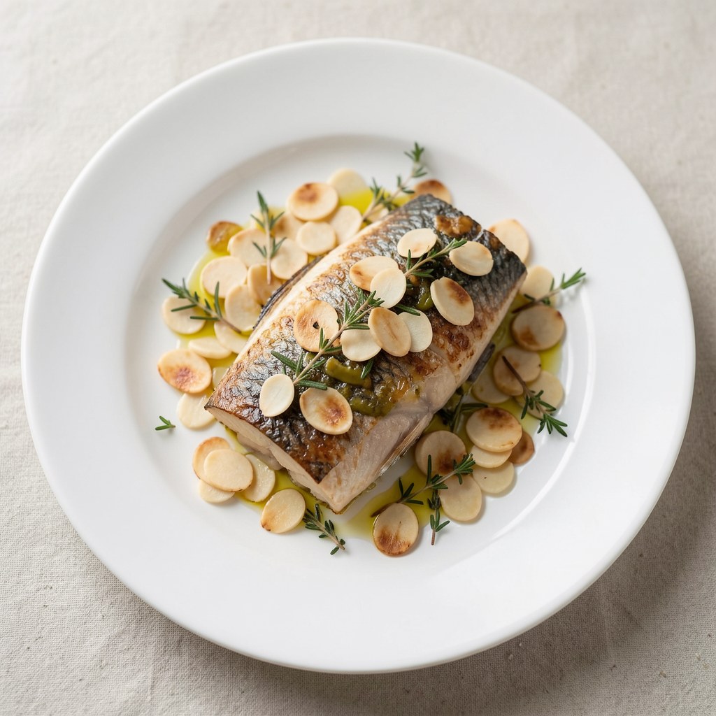 Pstrąg w migdałach