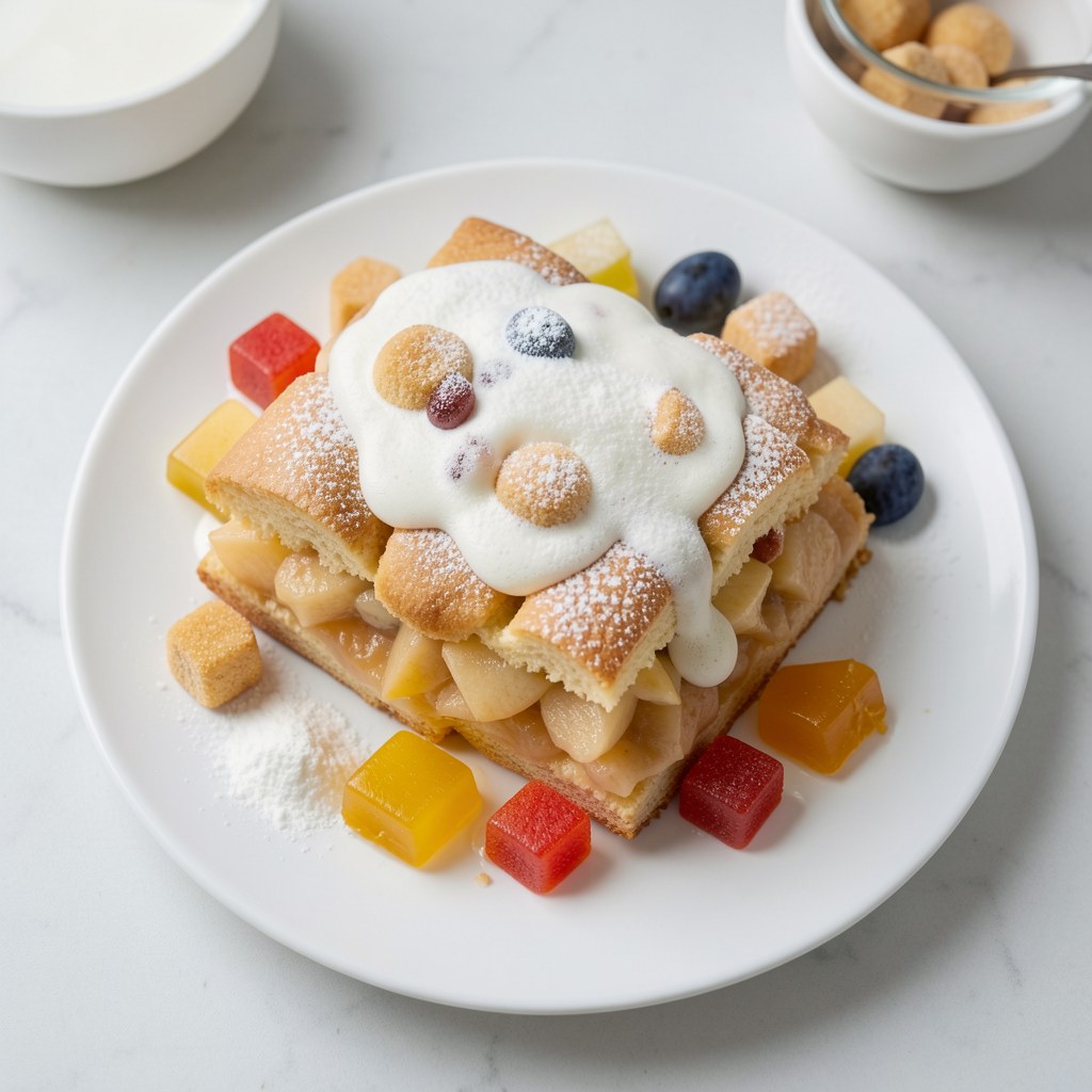 Szarlotka z katarzynkami