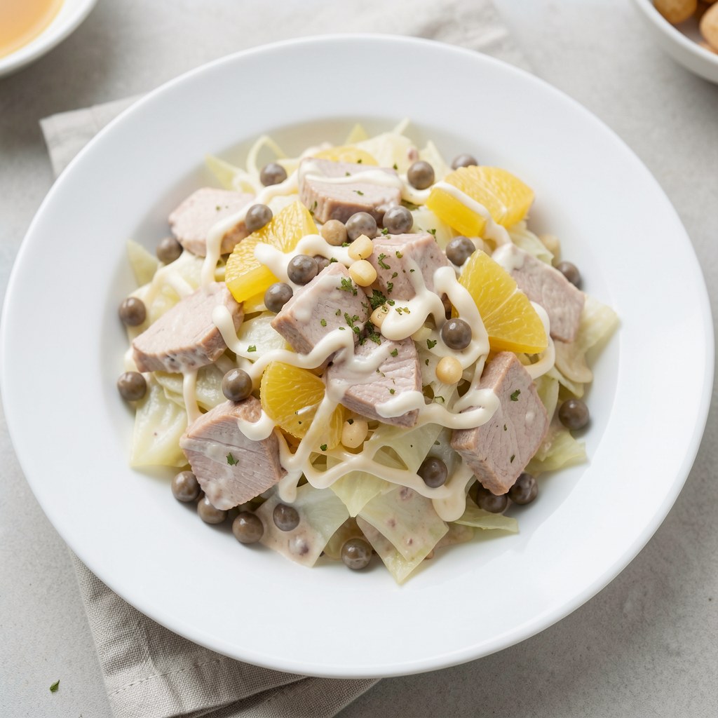 Sałatka z kapusty włoskiej i cielęciny