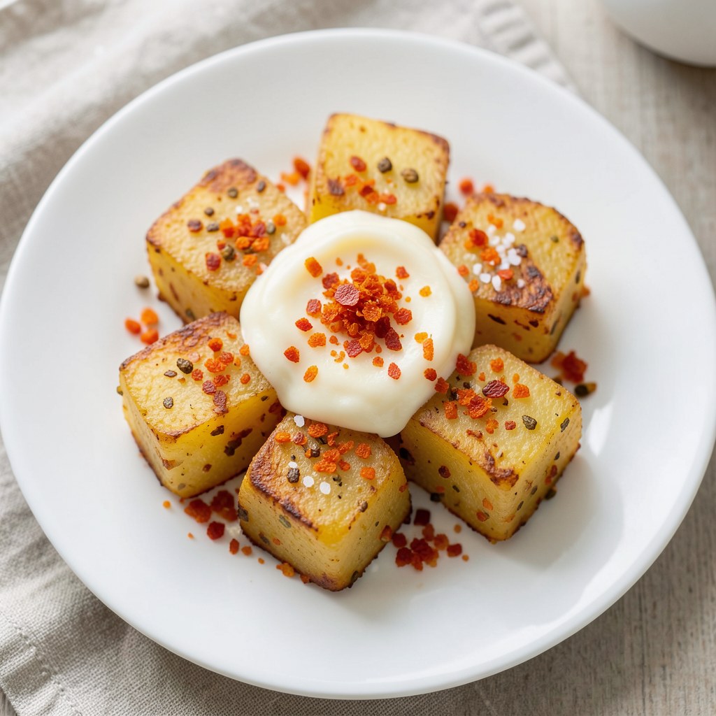 Ziemniaki smażone z oscypkiem