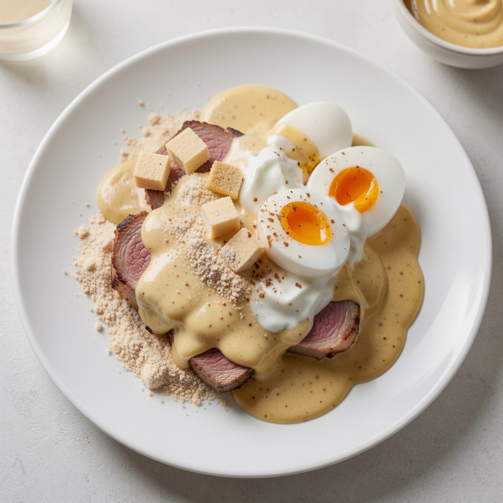 sos musztardowy do wołowiny i jajek