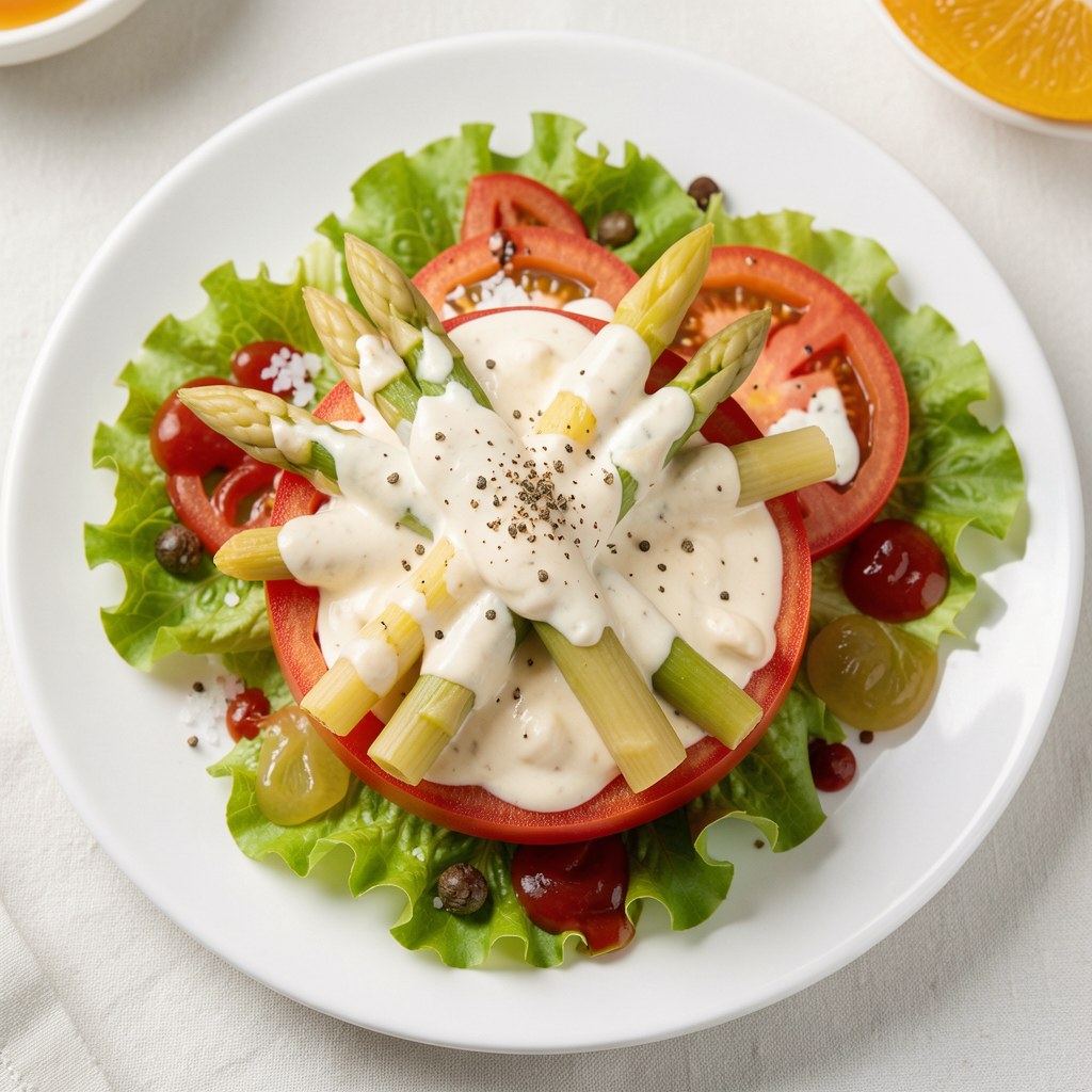 Szparagi w pomidorowym grzybku