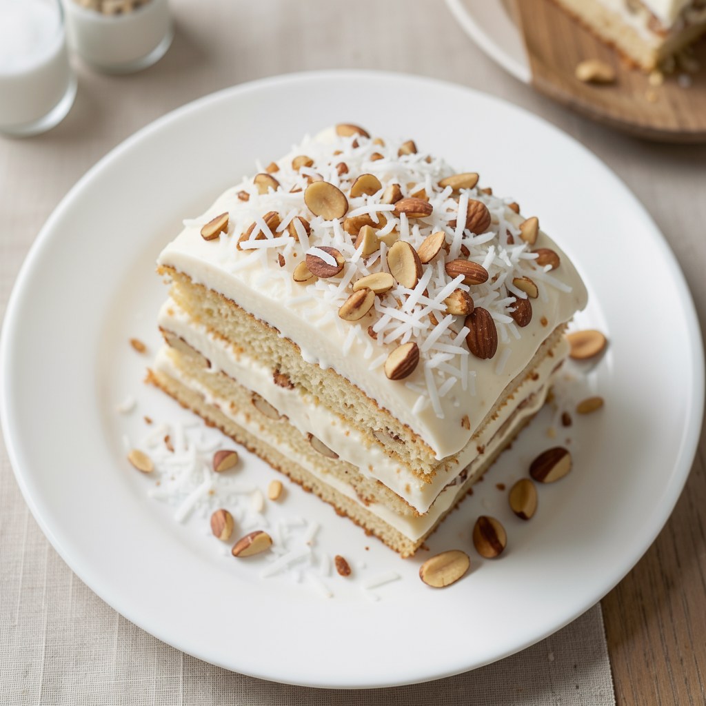 Kokosowo-orzechowy - włoski tort